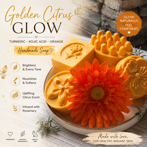 Golden Citrus Glow Soap Bar
